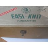 A Swiss-made vintage Tur Mix easi-knitter machine in original box with instruction manual