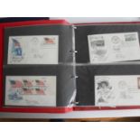 A collection of ninety American First Day Covers spanning 1959 to 1963 in album and a selection of