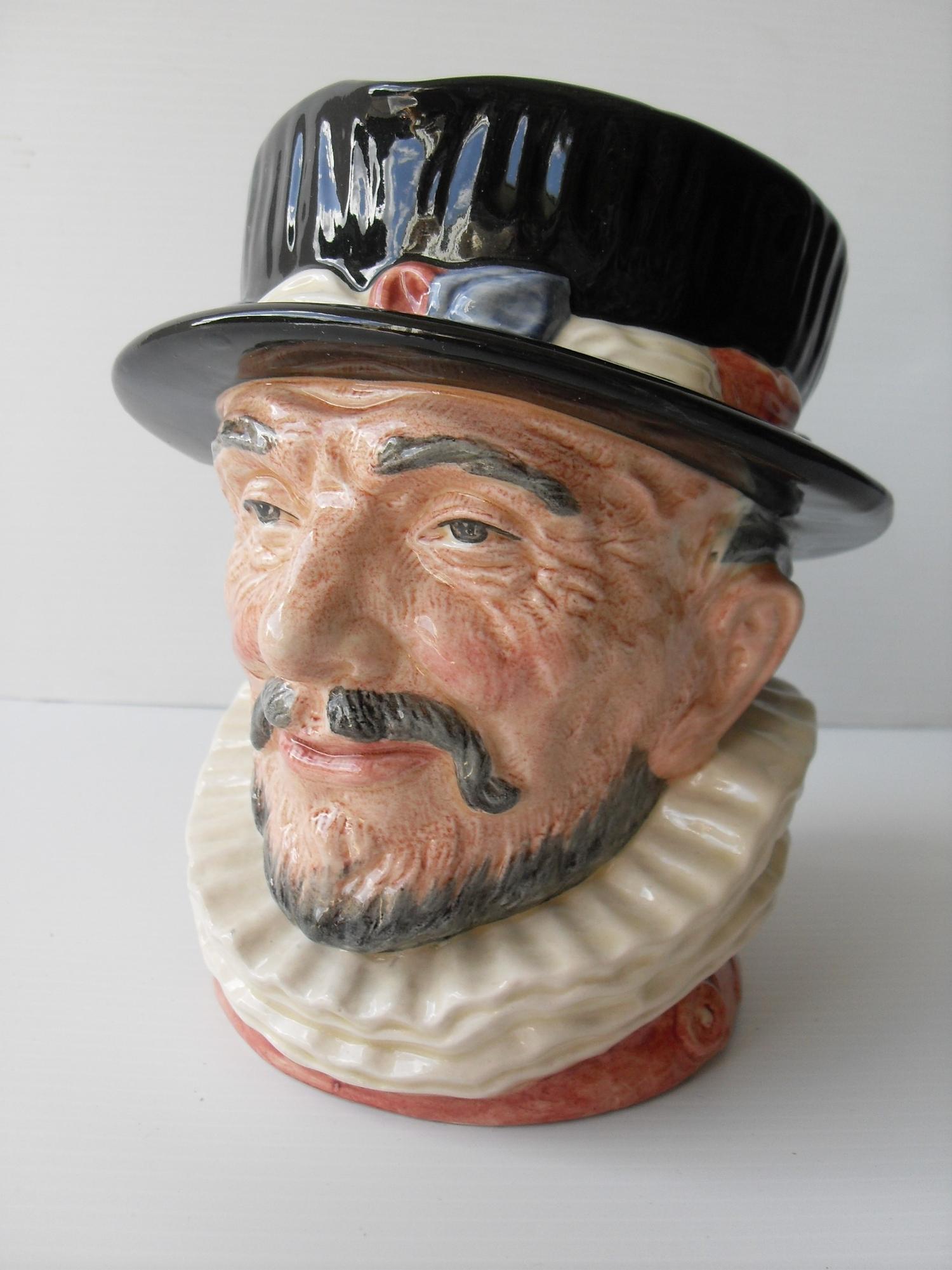 A Royal Doulton 'Beefeater' D6206 character jug, without damage or repair