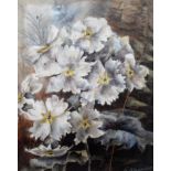 G. Alexander, STILL LIFE WHITE FLOWERS, watercolour, framed and mounted, signed bottom right,