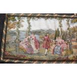 Court Scene, Belgian tapestry, lined verso, fitted for hanging, 82 x 130