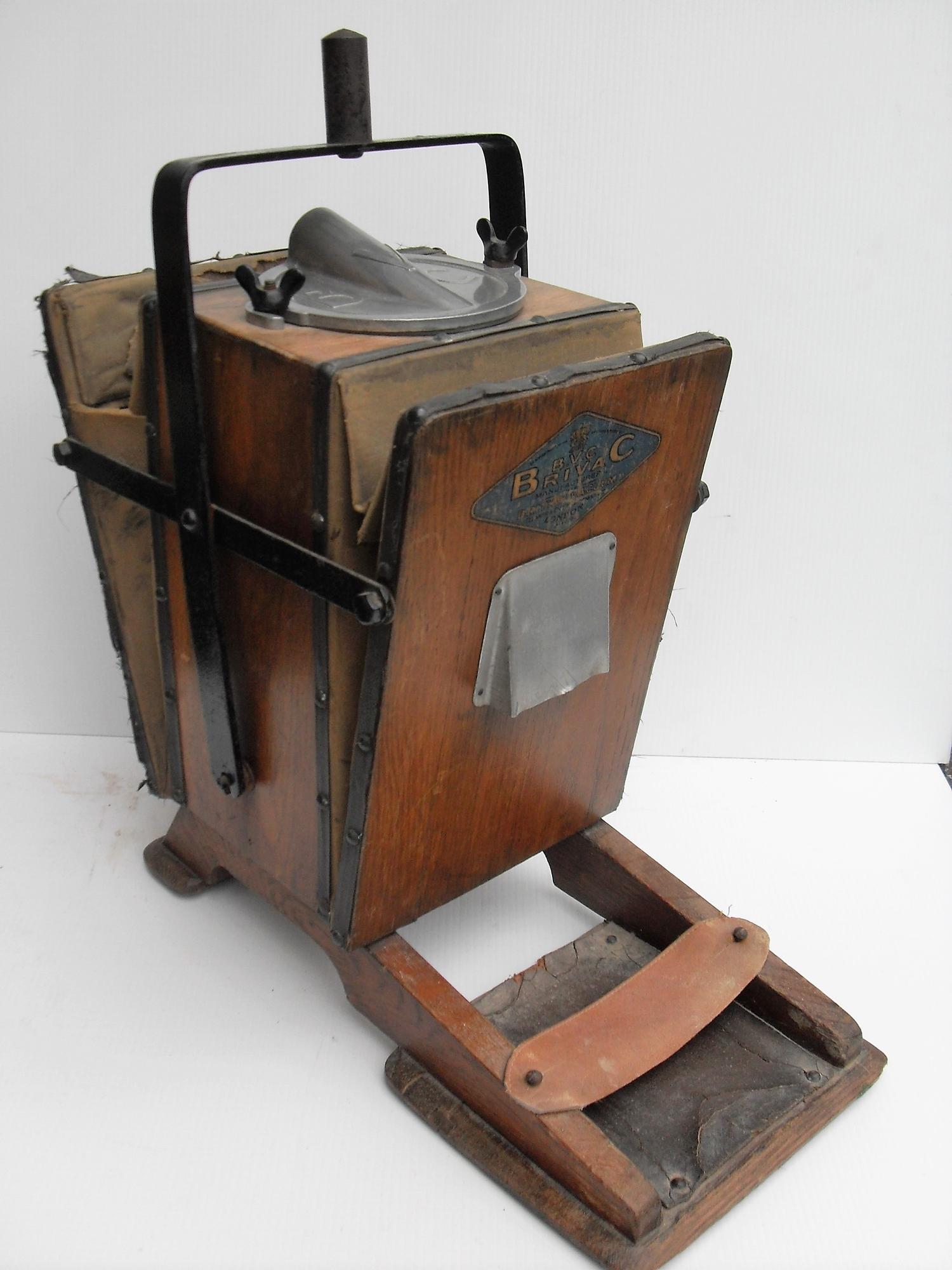 An early 20th century manual BVC vacuum cleaner