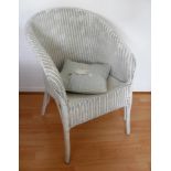 A Lloyd Loom, Lusty-style occasional chair in good condition