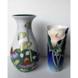 A Benaya by Innovation vase with butterfly design, signed Jan Poynter '06, 20 cm H and a Franz