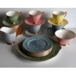 A Royal Albert Gossamer 21-piece tea service comprising six cups, saucers, plates, sugar bowl, cream