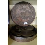 Eight early 20th century film reels , various subjects to include family scenes, seated soldier,