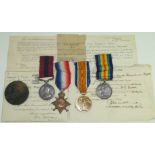A WWI Gallantry medal group,