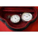 Two silver pocket watches, both a.f.