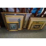 Three assorted Bob Richardson and Arthur Delaney pencil signed prints to include Manchester scenes.