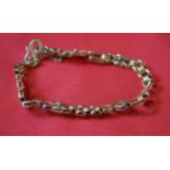 An Indian fancy-link bracelet the clasp stamped 22c, weight 11.