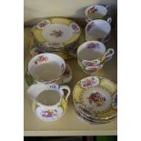 A Tuscan bone china part service together with a Paragon china part service.