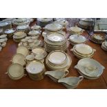 An extensive Mintons dinner service, in the Grecian Key pattern,