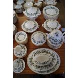 A good quality Royal Worcester Lavinia pattern dinner service to include meat plates, tureens etc.