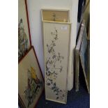 A pair of Chinese watercolours depicting floral sprays.