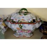 A 19th Century Ironstone tureen and cover retailed by T. Goode & Co of London.