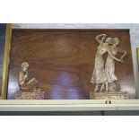 Chase (20th Century) gilt plaster wall plaque,