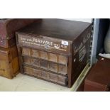 An original advertising sewing cabinet 'Sew with Perivale real silk'.
