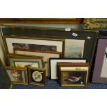 A group of various prints and pictures to include floral examples and a J L Chapman print (qty).