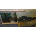 Two 20th Century oils on canvas one example signed Luzzatto dated 1941.