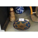 A Simon Rich studio pottery pin dish,