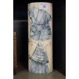 A Carn pottery tall vase of oval form, designed and produced by John Beusman,
