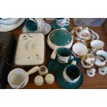 A mixed lot of Royal Albert Old Country Roses and Denby dinnerware.