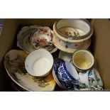 A mixed lot of 19th Century and later ceramics to include Doulton, Seriesware,