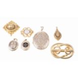 A collection of Victorian jewellery To include;