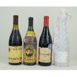 4 bottles mixed Lot Fine & Rare mature wines Comprising 1 bottle Chateauneuf du Pape Domaine de St