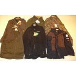 A collection of outdoor clothing mostly size XL To include Pinewood coat, Percussion fleece,