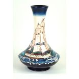 A modern Moorcroft pottery trial vase 'Launching Liberty', shape number 62/11,