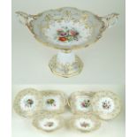 An early 19th Century twenty seven piece ceramic dinner service Possibly Copeland,