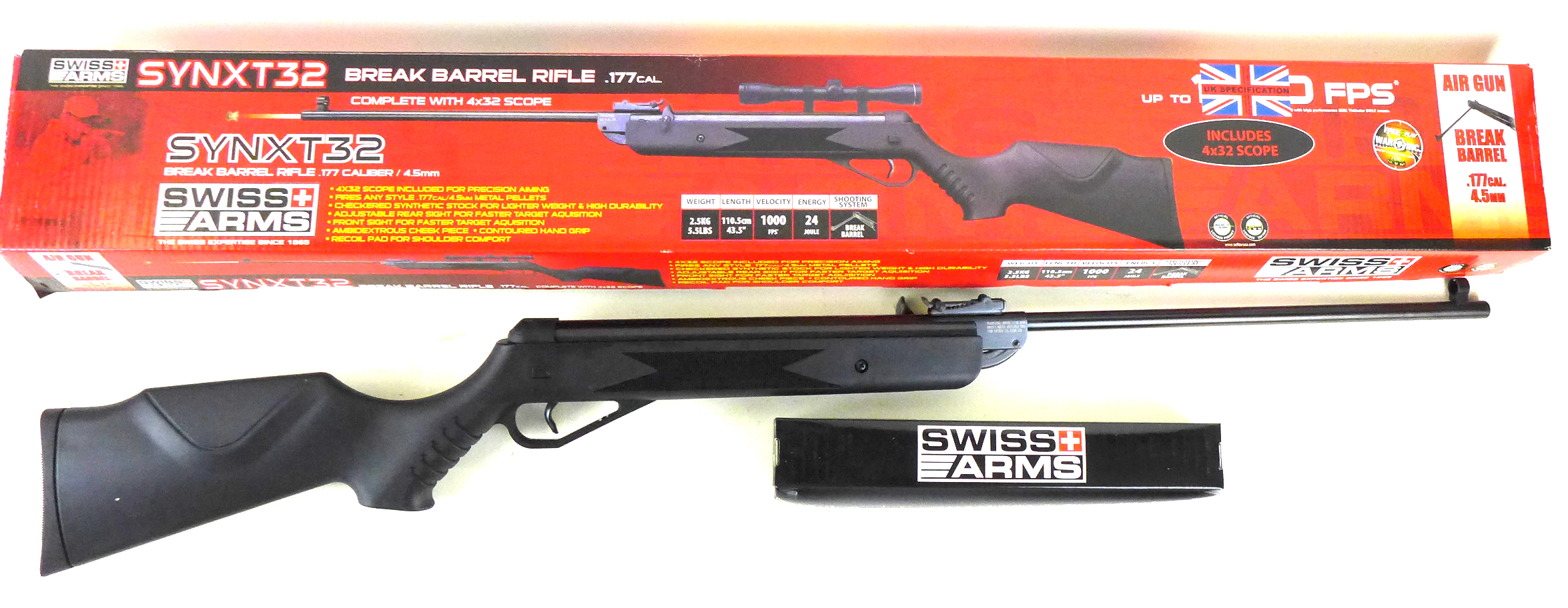 * A brand new boxed Swiss Arms Synxt 32 .