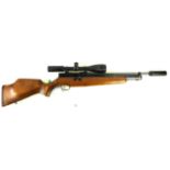 * A Webley Raider .22 calibre air rifle 56cm barrel (including sound moderator), serial no.