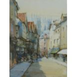 Noel Harry Leaver (British, 1889-1951) - 'An Old Dutch Street' Watercolour, signed, titled verso,