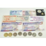 Two Singapore one thousand dollar notes Container ship and ship repair issue, serial no.