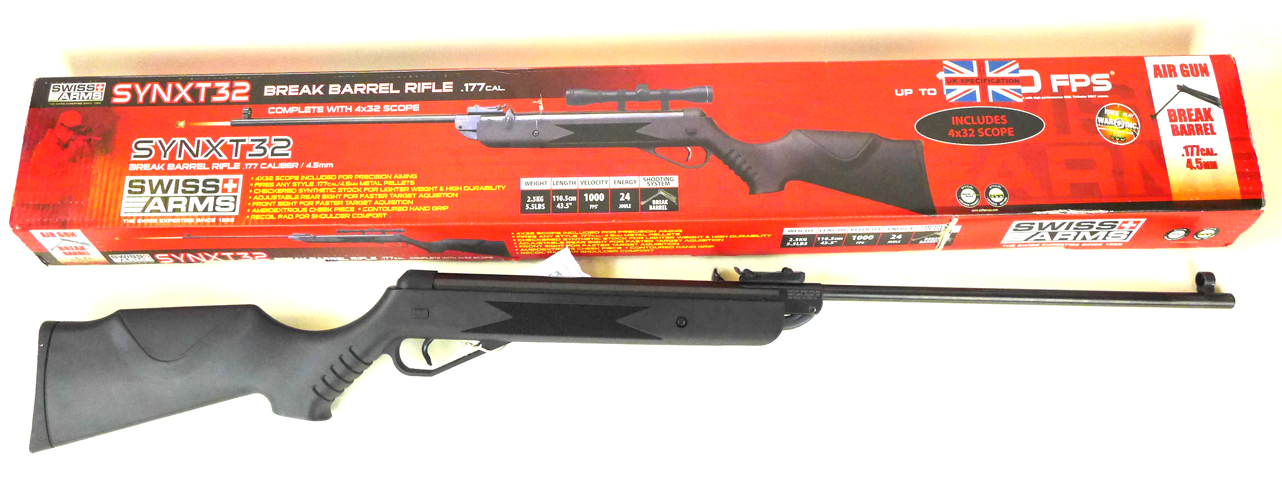 * A brand new boxed Swiss Arms Synxt 32 .