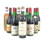 12 bottles mixed Lot mature French 'Classic' wines to include Claret, Sauternes,