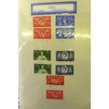 A collection of GB mint and used stamps from 1953 - 1987 Including a good number of blocks of four