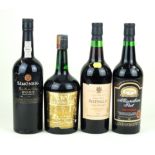 4 bottles unique collection of very fine and rare South African fortified 'port-style' and dessert