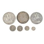 A George III silver maundy set dated 1766 Comprising penny up to fourpence,