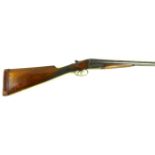 * A Belgium 12 bore side by side box lock non ejector shotgun serial no.