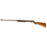 * A .177 calibre vintage air rifle, mid 20th Century 49cm barrel, with wooden stock.