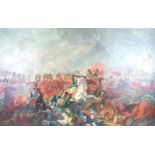 European School (late 19th/early 20th Century) - 'Napoleonic Battle Scene' Oil on canvas,