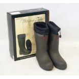 Five pairs of winter-zone Eiger wellington boots Size 10 (45), with thermal lining,