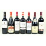 7 bottles mixed Lot of Drinking Claret,