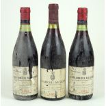 3 bottles collection mature 1964 & 1967 vintages of Red Burgundy from Domaine Grivelet at Chambolle