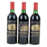 3 bottles Lot of Chateau Palmer Grand Cru Classe Margaux comprising 2 bottles Vintage 1982 (both