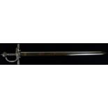 A good quality reproduction of a Sir Francis Drake's sword 20th Century 94cm straight double edged