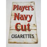 An original enamel advertising sign 'Players Navy Cut Cigarettes' 109x55cm